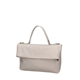 Borsa a spalla da donna Vera pelle 07159-D86 GRIGIO PERLA Viola Castellani