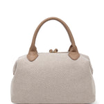 Borsa a mano da donna 100% pelle vegana PU 749-1PT-TAN Diana&co