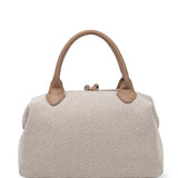 Borsa a mano da donna 100% pelle vegana PU 749-1PT-TAN Diana&co