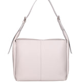 Borsa a spalla da donna Misto pelle e tessuto 07157-D86 GRIGIO PERLA Roberta Rossi