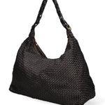 Asteria Borsa a spalla da donna Vera pelle 7799-NERO Gave Lux