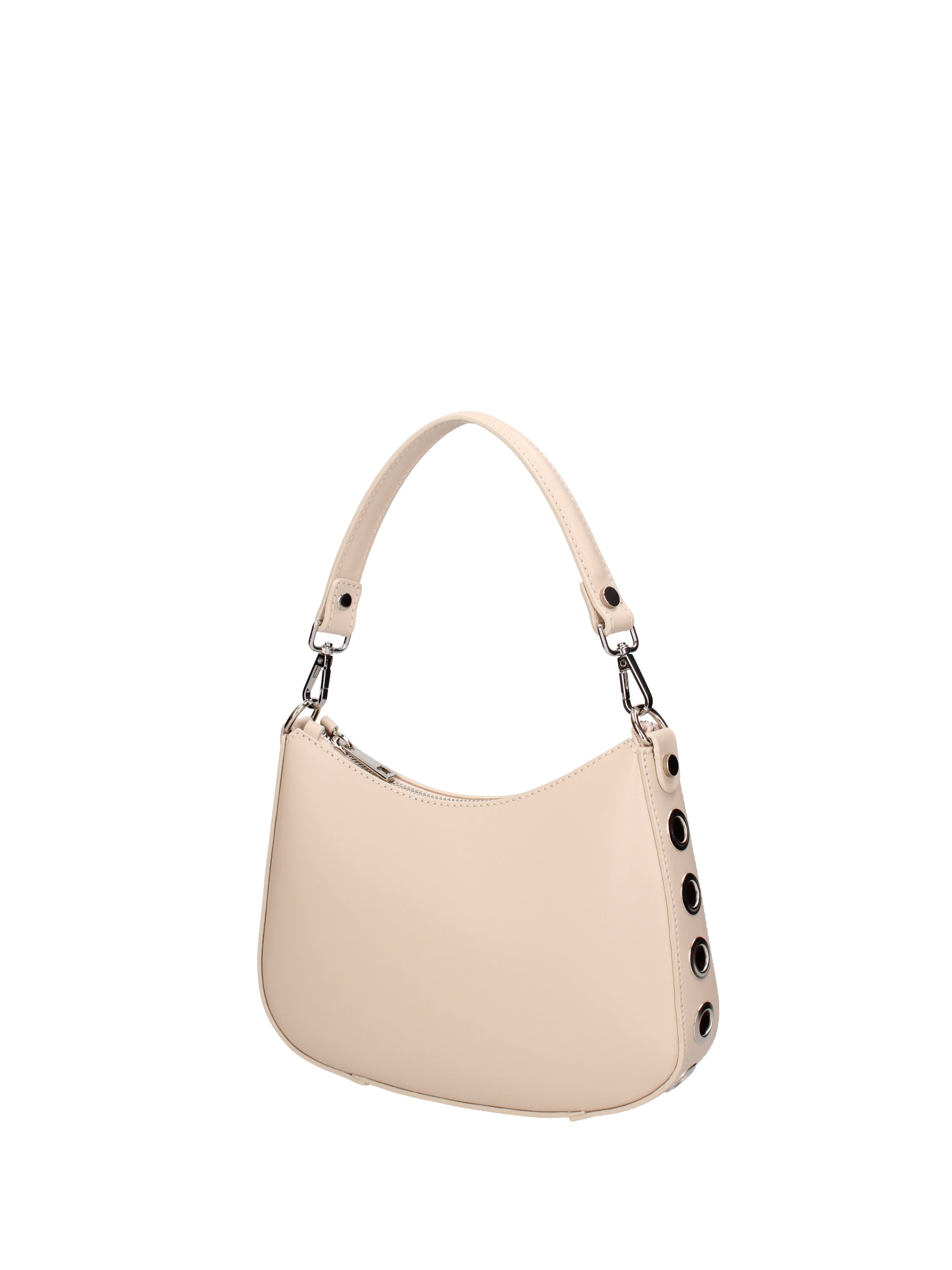 Borsa a spalla da donna 100% pelle ruga 07241-L116 BEIGE Roberta Rossi