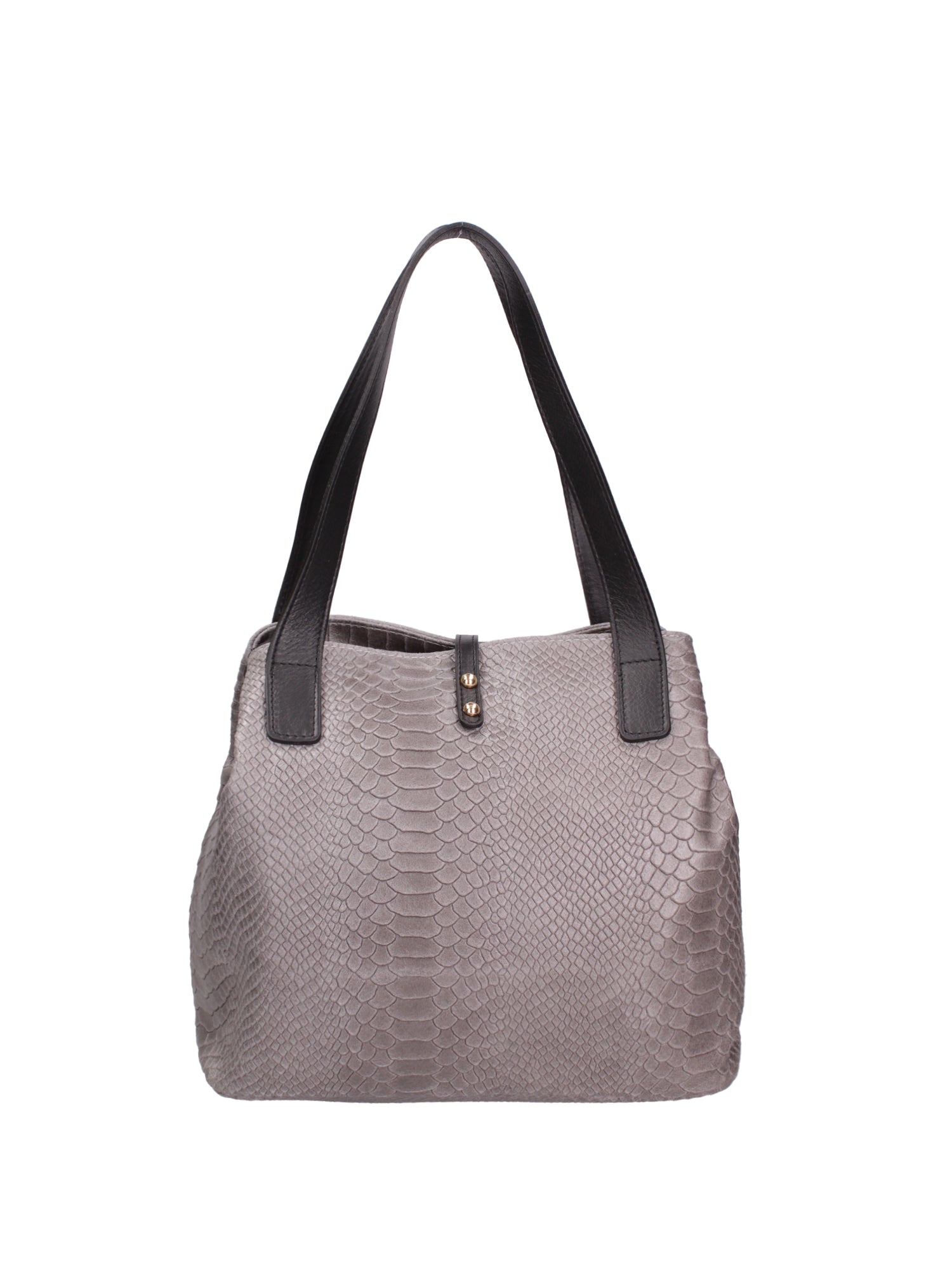 Clarissa Borsa a mano da donna Vera pelle 5276-018 GRIGIO MEDIO Gave Lux