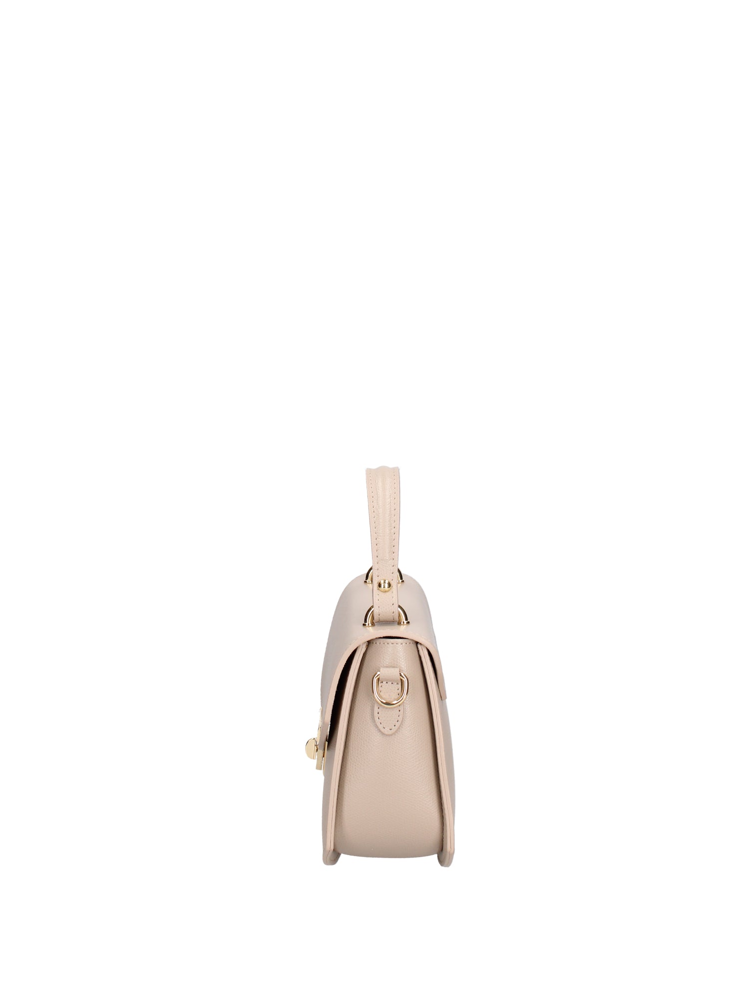 Borsa a mano da donna 100% vera pelle 07202-P 603 TAUPE CHIARO Roberta Rossi