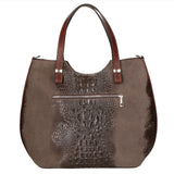 Elda Borsa a mano da donna Vera pelle croco 80046 1-T.MORO Gave Lux