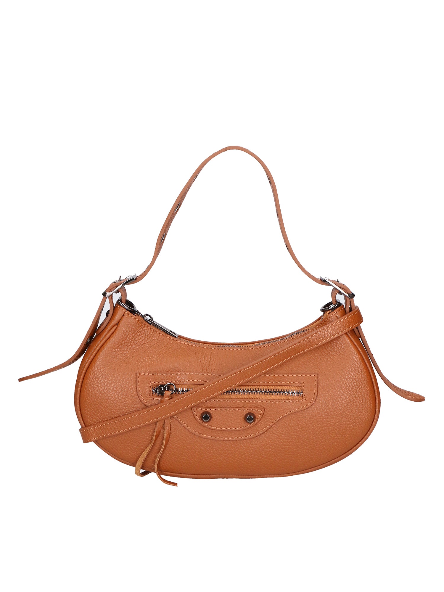 Loredana Borsa a spalla da donna Vera pelle 06548-CUOIO SCURO Gave Lux