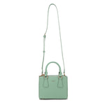 Borsa a mano da donna 100% pelle vegana PU 720-1PT-JADE GREEN Diana&co