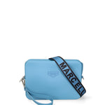Borsa a tracolla da donna 100% Pvc FLAT-FLOWE-SUGAR BLUE - SILVER Marc Ellis