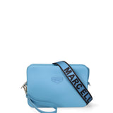 Borsa a tracolla da donna 100% Pvc FLAT-FLOWE-SUGAR BLUE - SILVER Marc Ellis