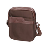 Borsa a tracolla uomo Pelle PU e Tessuto PCL3061-COFFEE Northampton Polo Club