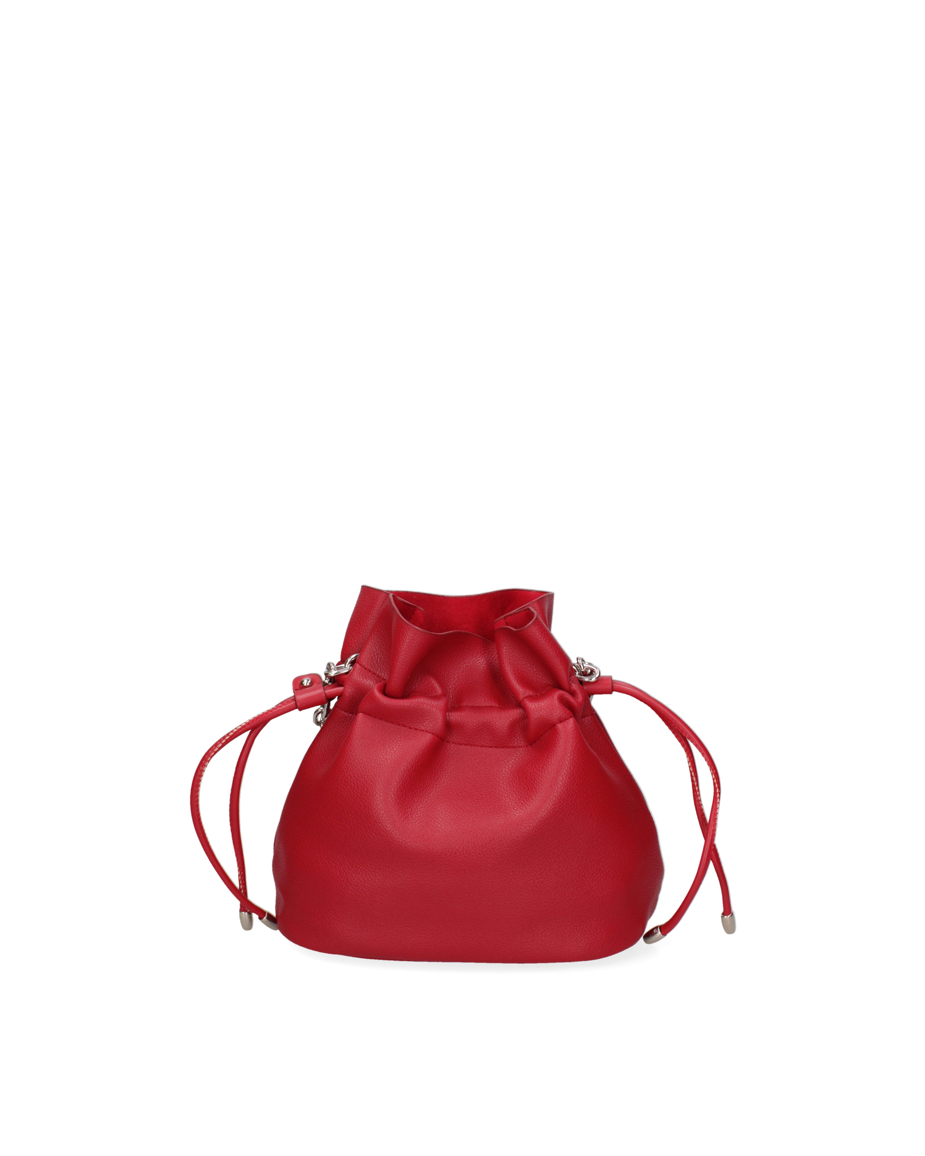 Borsa a secchiello da donna 100% PVC F6717-1-RED David Jones