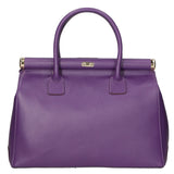 Aleria Borsa a mano da donna Vera pelle 8005-D45 VIOLA Gave Lux