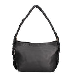 Isara Borsa a spalla da donna Vera pelle 07170-NERO BLACK Gave Lux