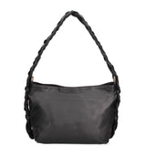 Isara Borsa a spalla da donna Vera pelle 07170-NERO BLACK Gave Lux