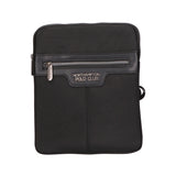 Borsa a tracolla uomo in pelle PU Casual PCL3154-BLACK Northampton Polo Club