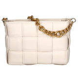 Agostina Borsa a mano da donna Vera pelle 04691-D37 LATTE MILK Gave Lux