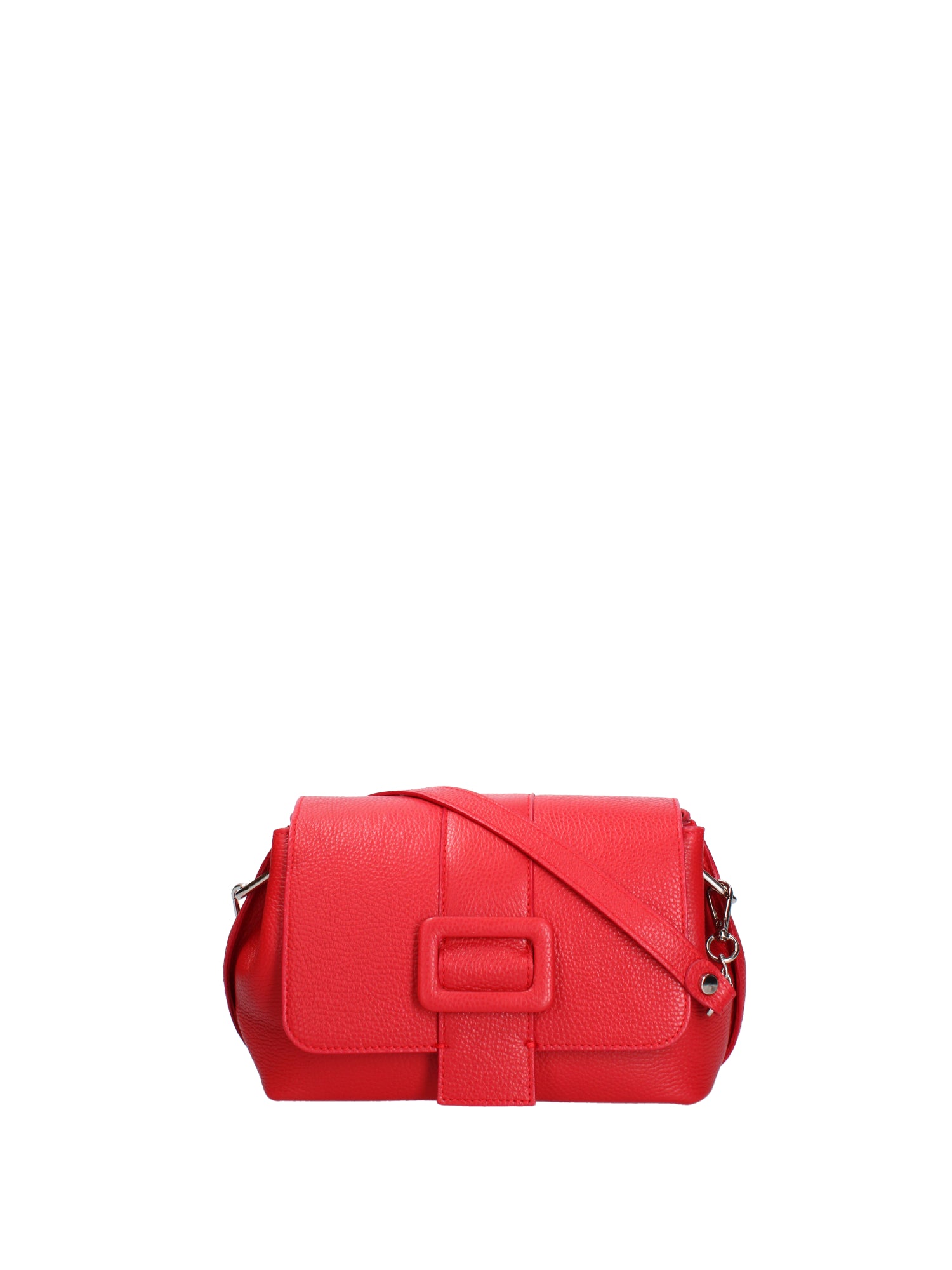 Borsa a tracolla da donna Vera pelle 07143-D58 ROSSO FUOCO Roberta Rossi