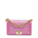 Borsa a mano da donna 100% PVC FLAT S MANHATTAN-AURORA + LIGHT GOLD Marc Ellis