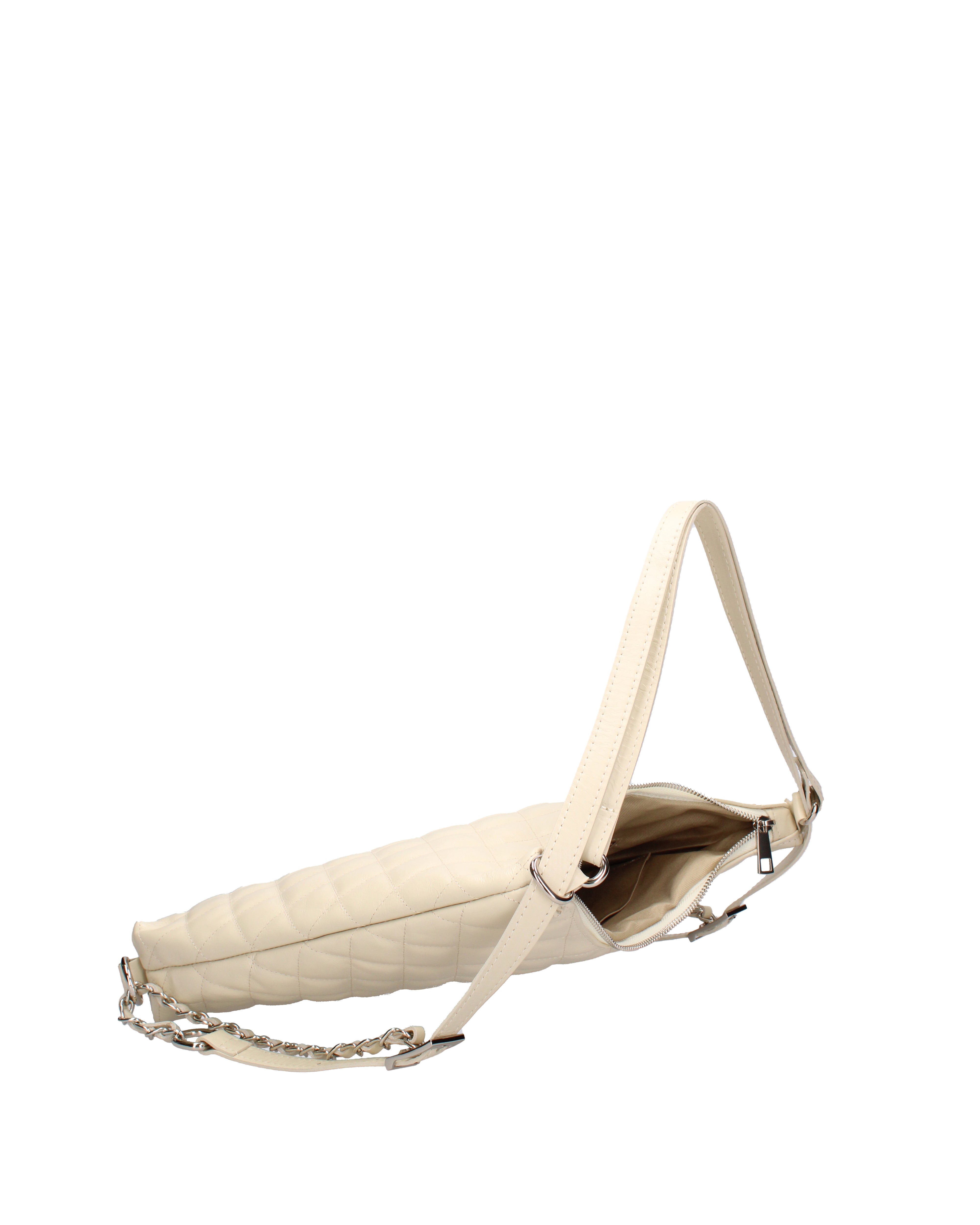 Borsa a spalla convertibile in zaino Vera pelle 07144-S37 LATTE Roberta Rossi