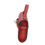 Uma Borsa a mano da donna Vera pelle 06525-D10 ROSSO SCURO Gave Lux