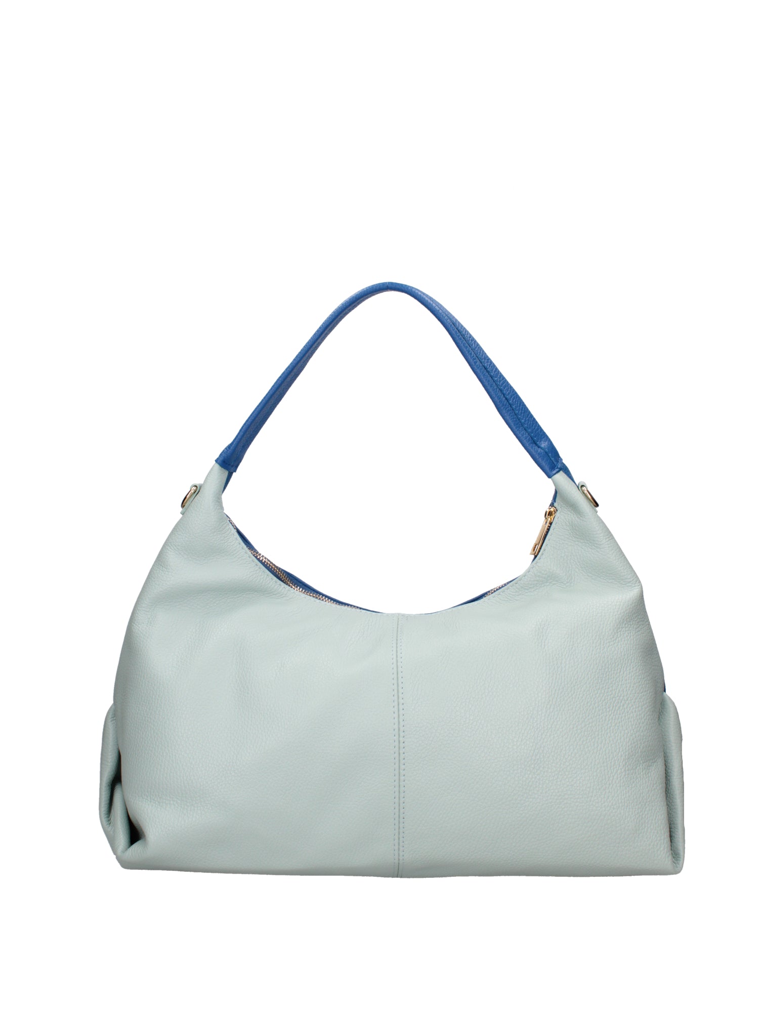 Borsa a spalla da donna Vera pelle 07233-D22 BLUETTE+D102 CIELO Roberta Rossi