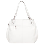 Ereba Borsa a mano da donna Made in Italy 100% pelle 3305-S01 BIANCO Gave Lux