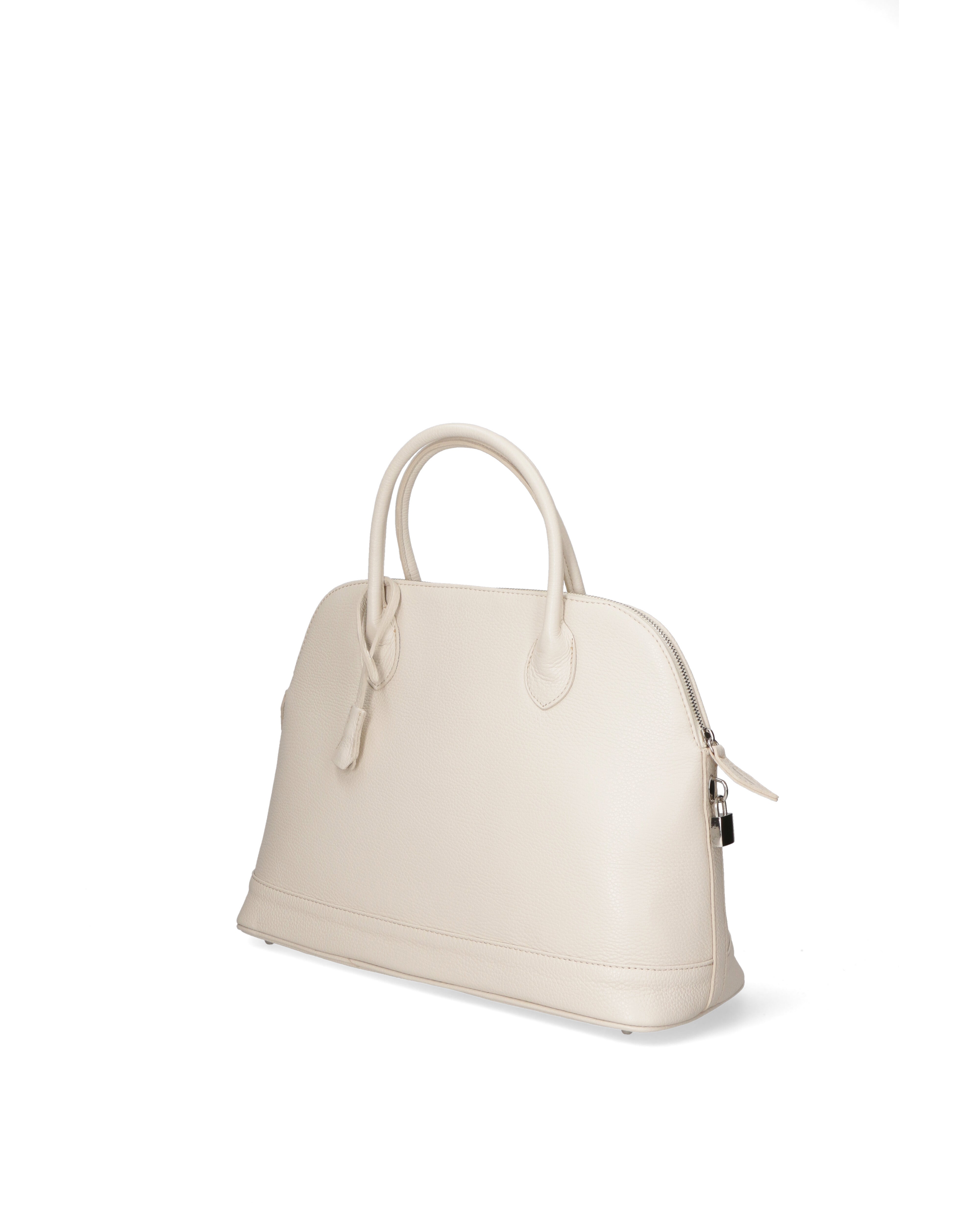 Silvana Chic Borsa a mano da donna 100% pelle 80028 5197-D37 LATTE Gave Lux