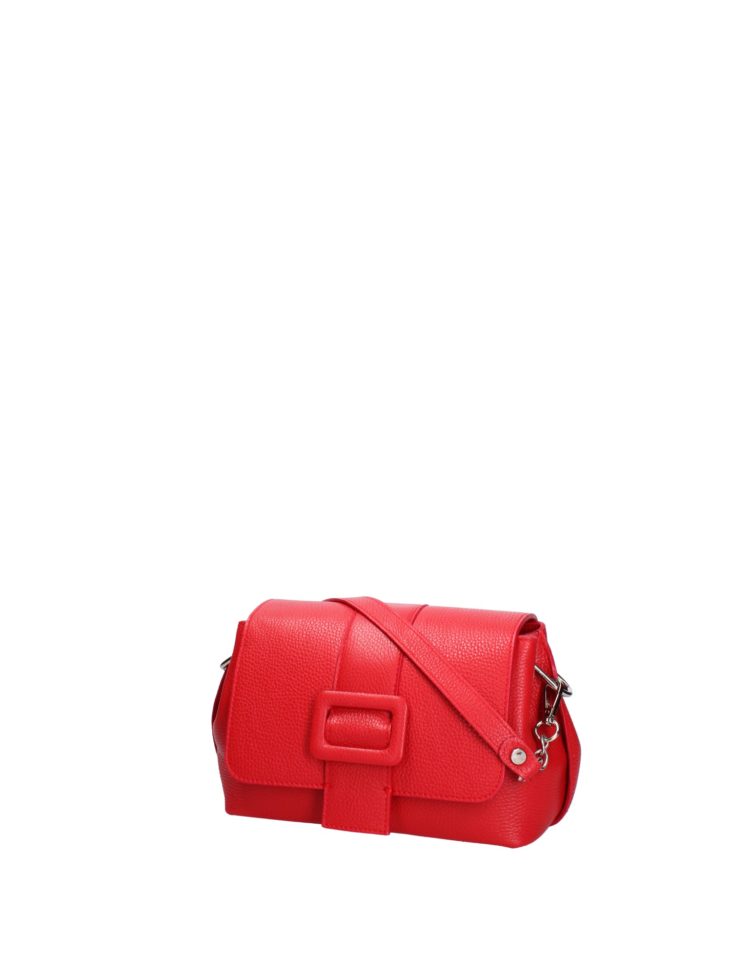 Borsa a tracolla da donna Vera pelle 07143-D58 ROSSO FUOCO Roberta Rossi