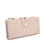 Portafoglio da donna 100% pelle vegana PU 798-3PT-NUDE Diana&co