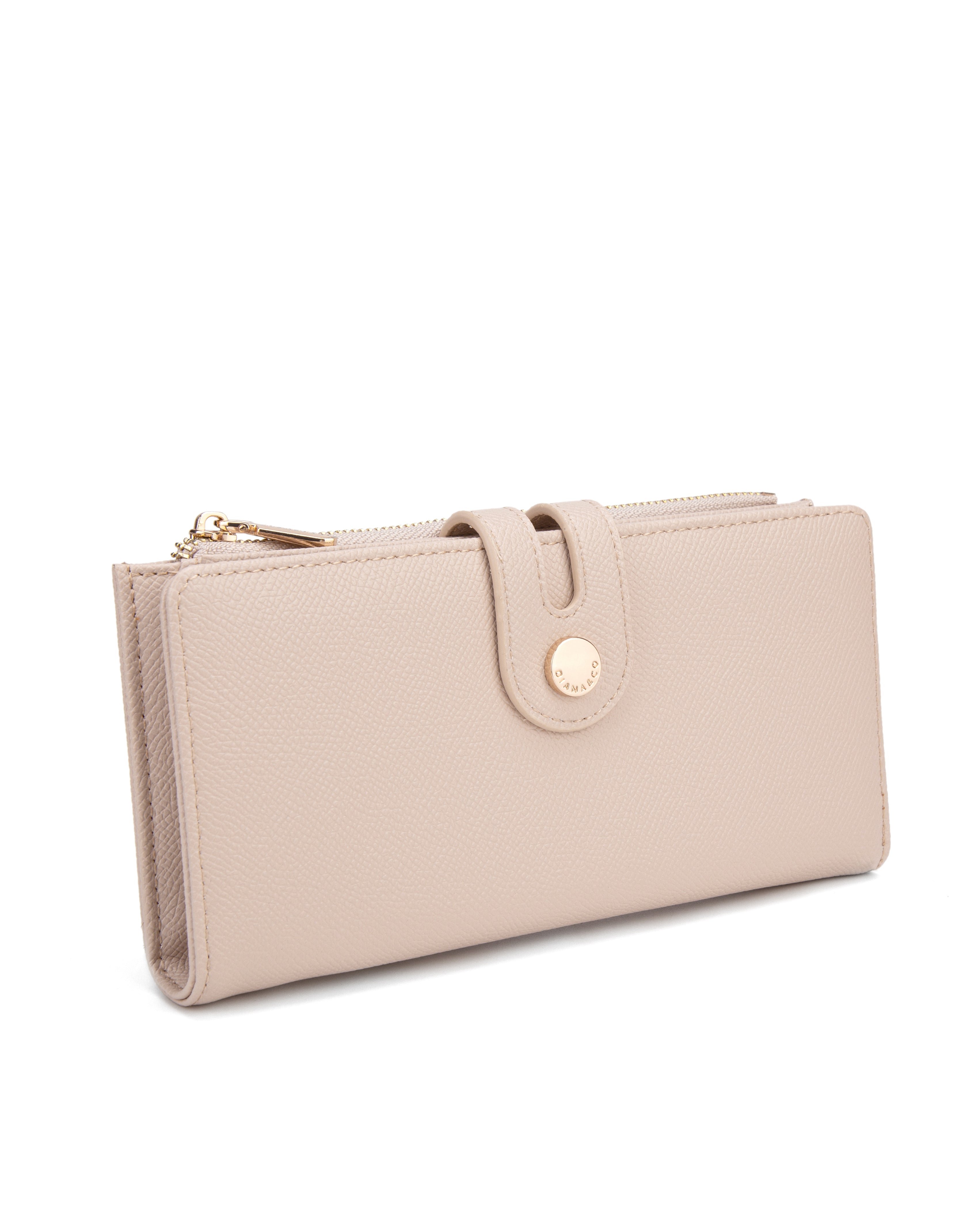 Portafoglio da donna 100% pelle vegana PU 798-3PT-NUDE Diana&co