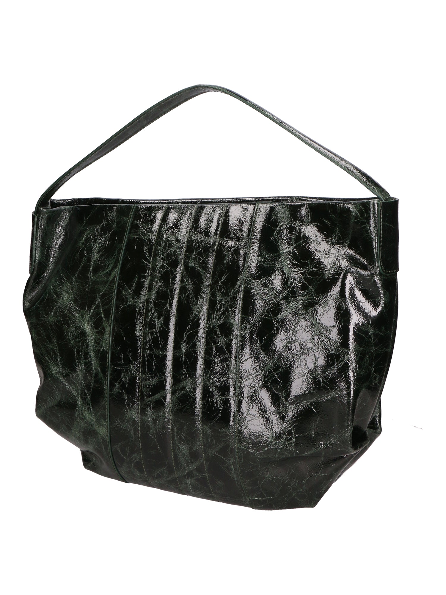 Vanda Borsa a spalla da donna Vera pelle 06507-017 VERDE BOTTIGLIA Gave Lux