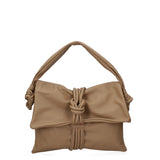 Borsa a spalla da donna Vera pelle 07172-S05 TAUPE CHIARO Viola Castellani