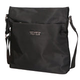 Borsa a tracolla uomo 100% pelle PU PCL3159-BLACK Northampton Polo Club