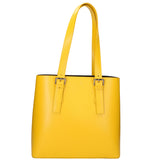 Germana Borsa a spalla da donna 100% pelle 05924-B04 GIALLO Gave Lux