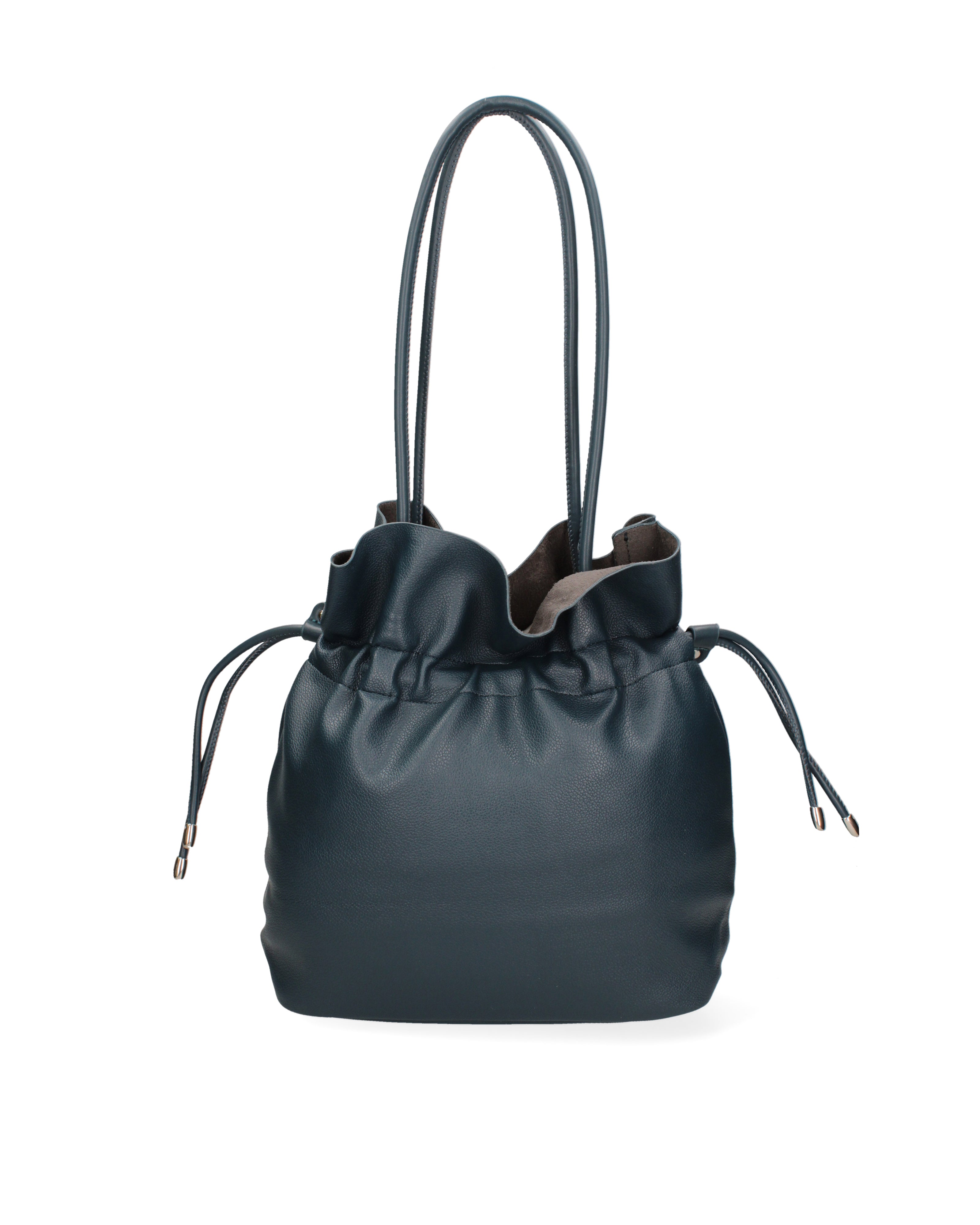 Borsa a spalla da donna 100% PVC F6717-2-NAVYBLUE David Jones