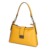 Aurelia Borsa a spalla da donna Vera pelle 05694-PL36 SENAPE Gave Lux