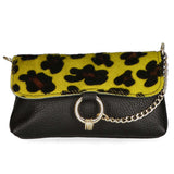 Safira Borsa a mano da donna Vera pelle 04760-LEO G GIALLO Gave Lux