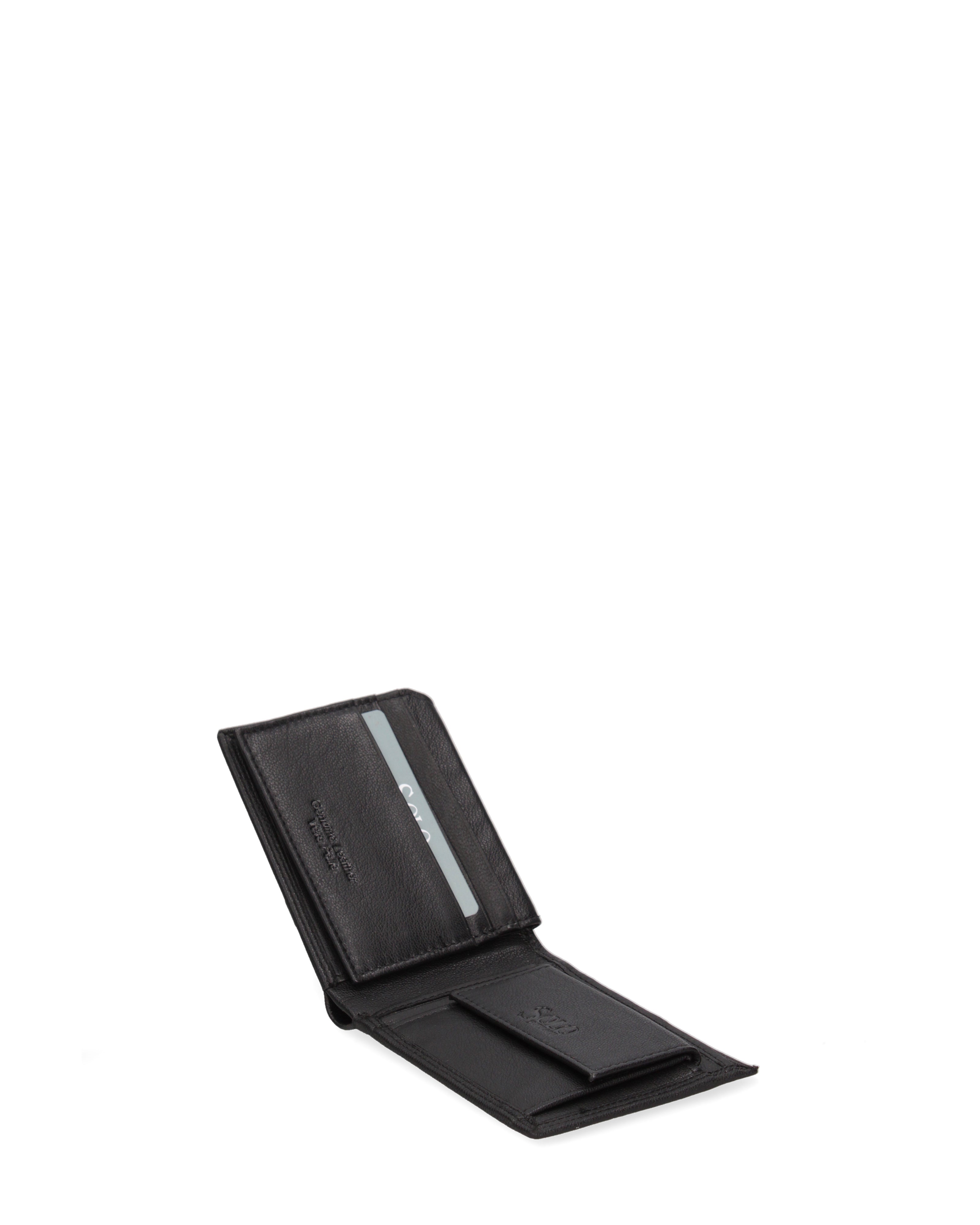 Portafoglio uomo in vera pelle Casual K35358P030-NERO Solo Soprani