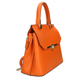 Borsa a mano da donna 100% vera pelle 7708-L811 ARANCIONE Gave Lux