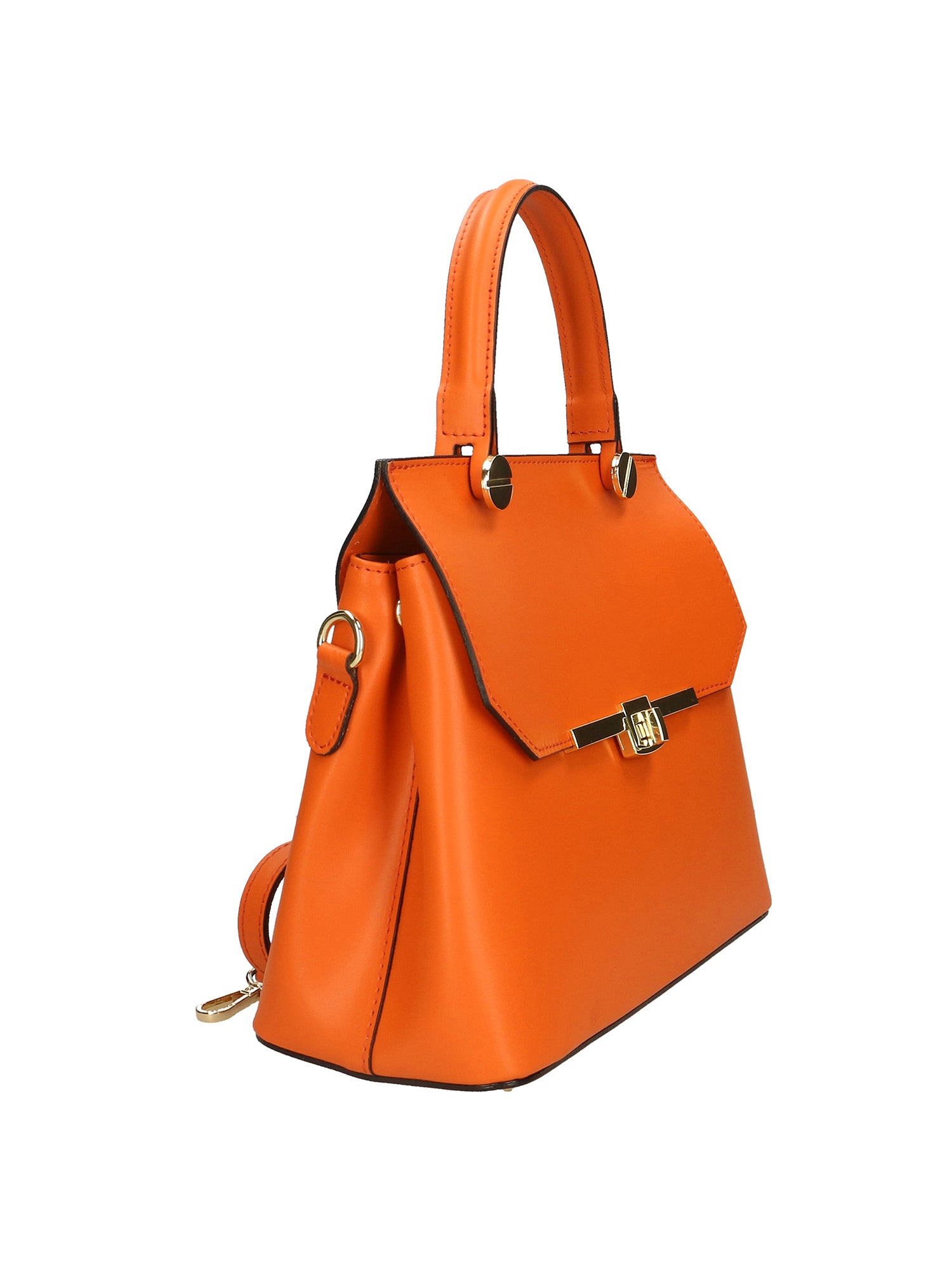 Borsa a mano da donna 100% vera pelle 7708-L811 ARANCIONE Gave Lux