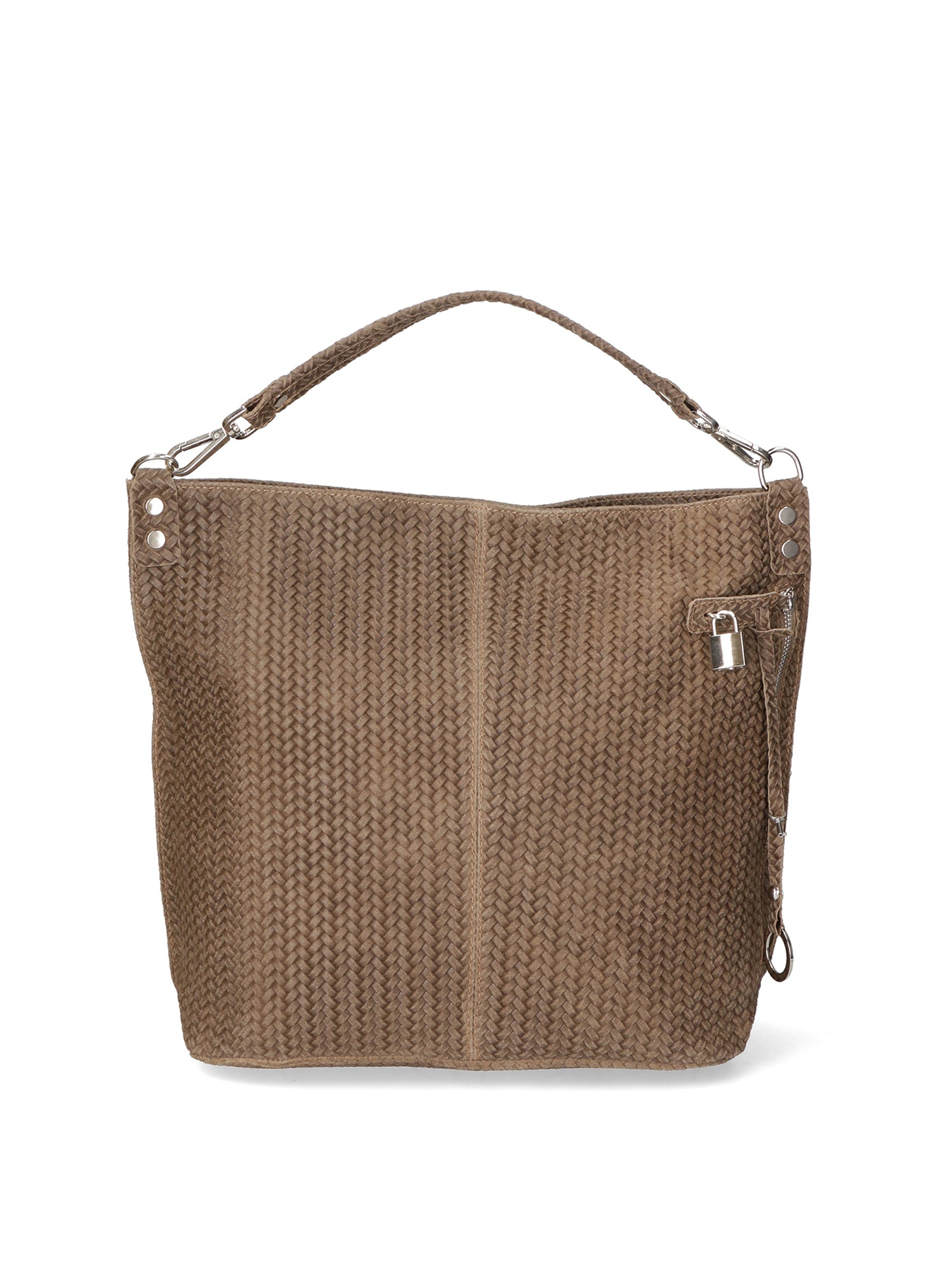Elga Borsa a spalla da donna Vera pelle 80051-TAUPE Gave Lux