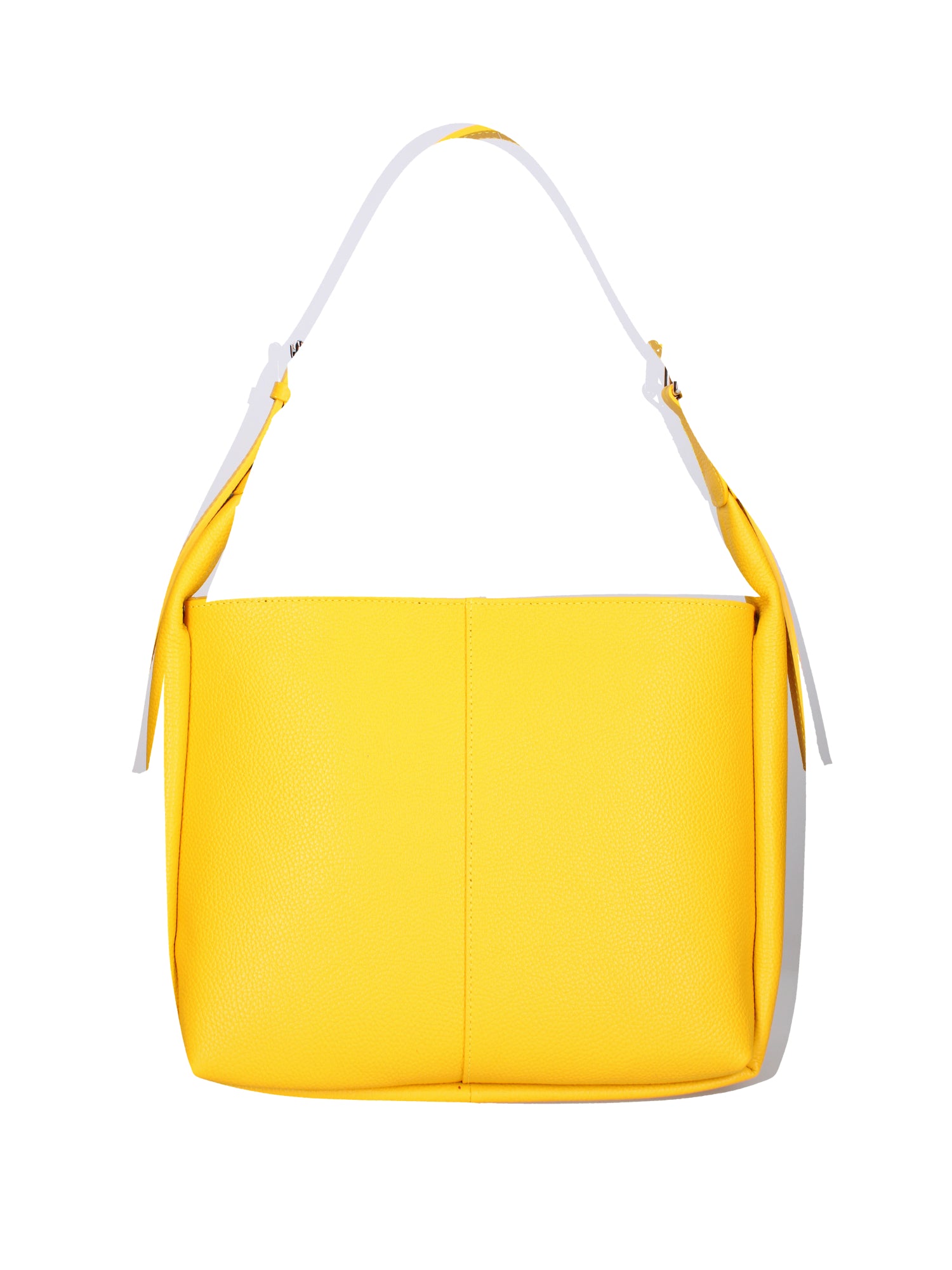 Borsa a spalla da donna Misto pelle e tessuto 07157-D04 GIALLO Roberta Rossi