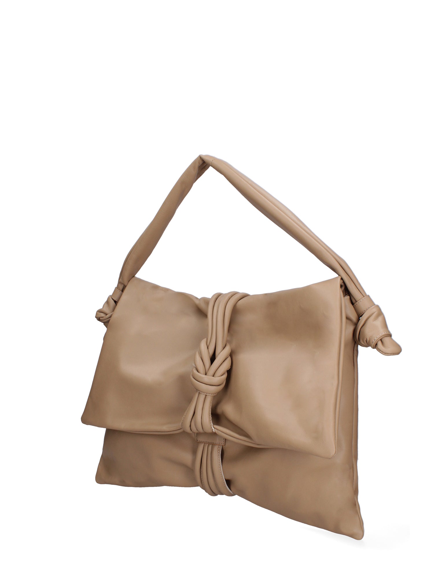 Borsa a spalla da donna Vera pelle 07171-S05 TAUPE CHIARO Viola Castellani