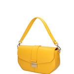 Borsa a spalla da donna Vera pelle 07229-L224 GIALLO Roberta Rossi