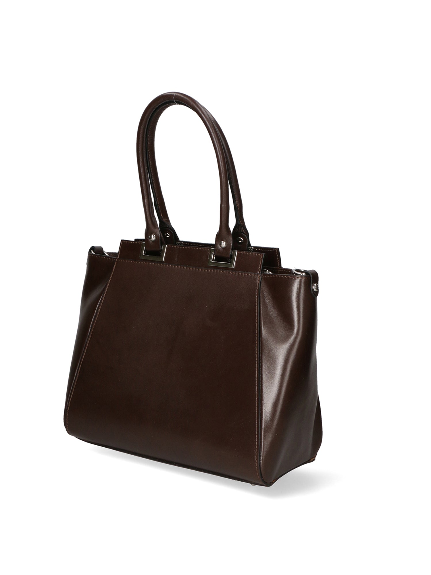 Fatima Borsa a mano da donna 100% pelle 9060-TMORO DARK BROWN Gave Lux
