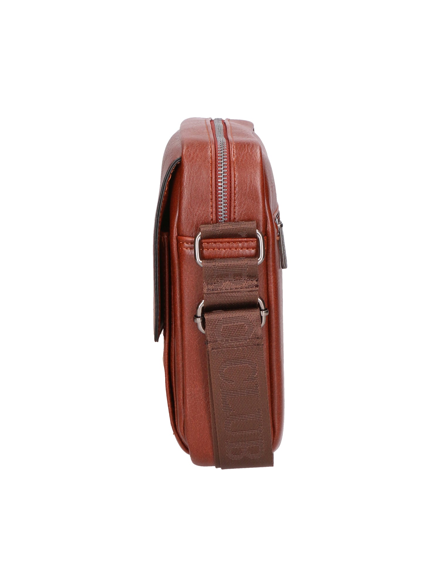 Borsa a tracolla uomo in pelle PU Casual PCL3078-BROWN Northampton Polo Club