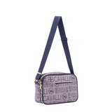 Borsa a tracolla da donna Ecopelle BC1374-BLU B Cavalli