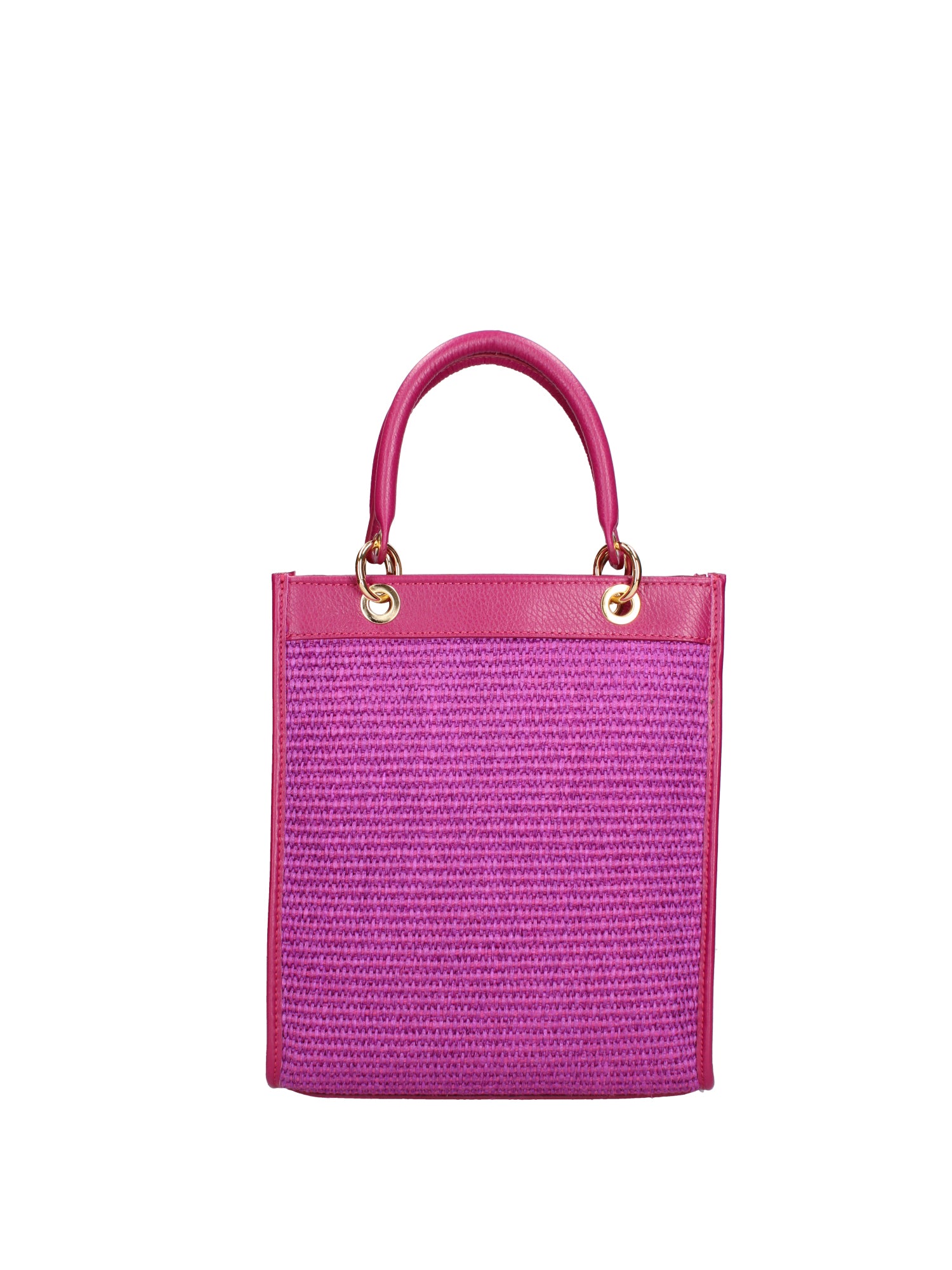 Borsa a mano da donna Misto pelle e tessuto 07149-D517 UVA Roberta Rossi