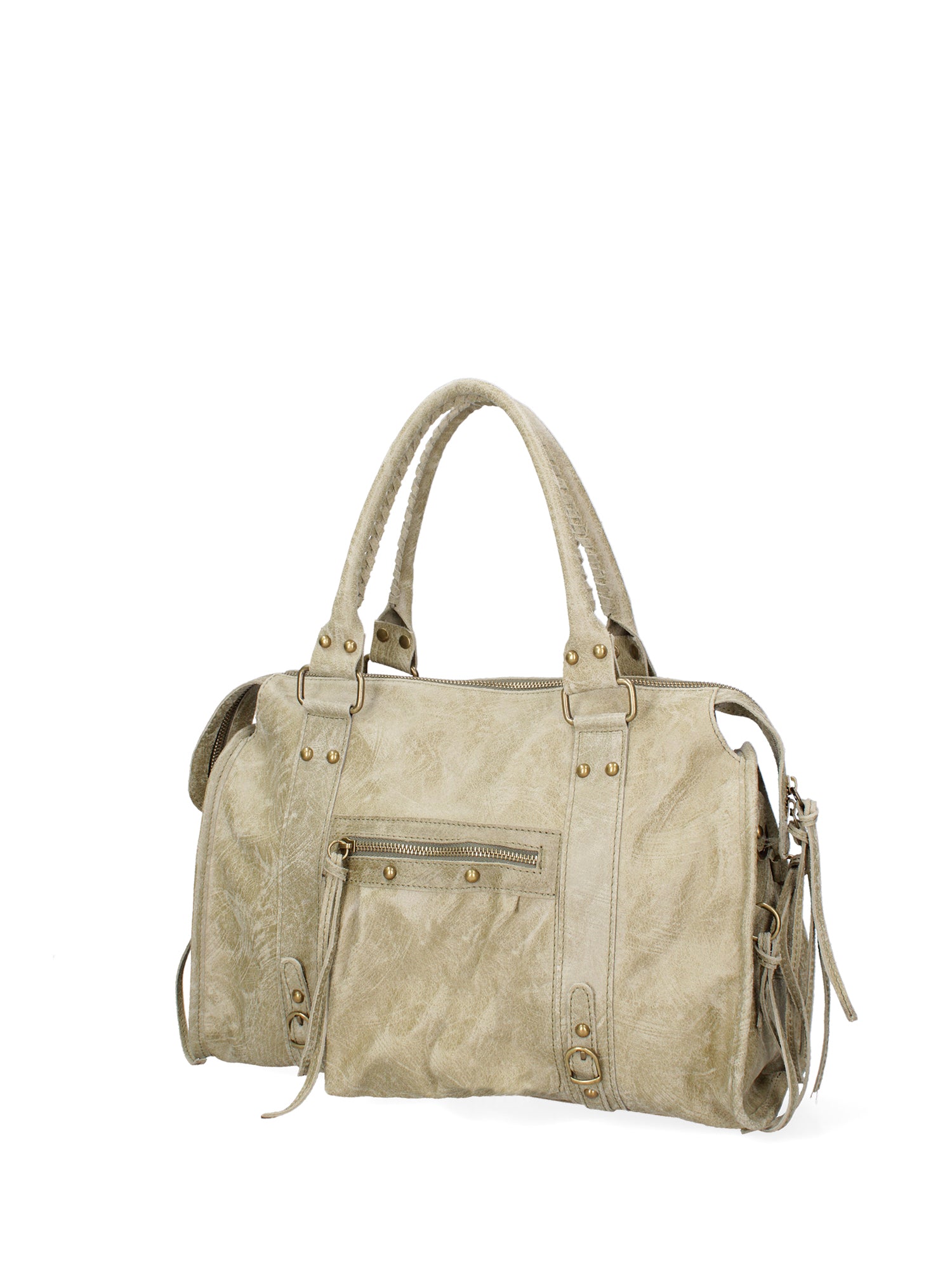 Elara Borsa a spalla da donna Vera pelle 06090-025 VERDE MILITARE Gave Lux