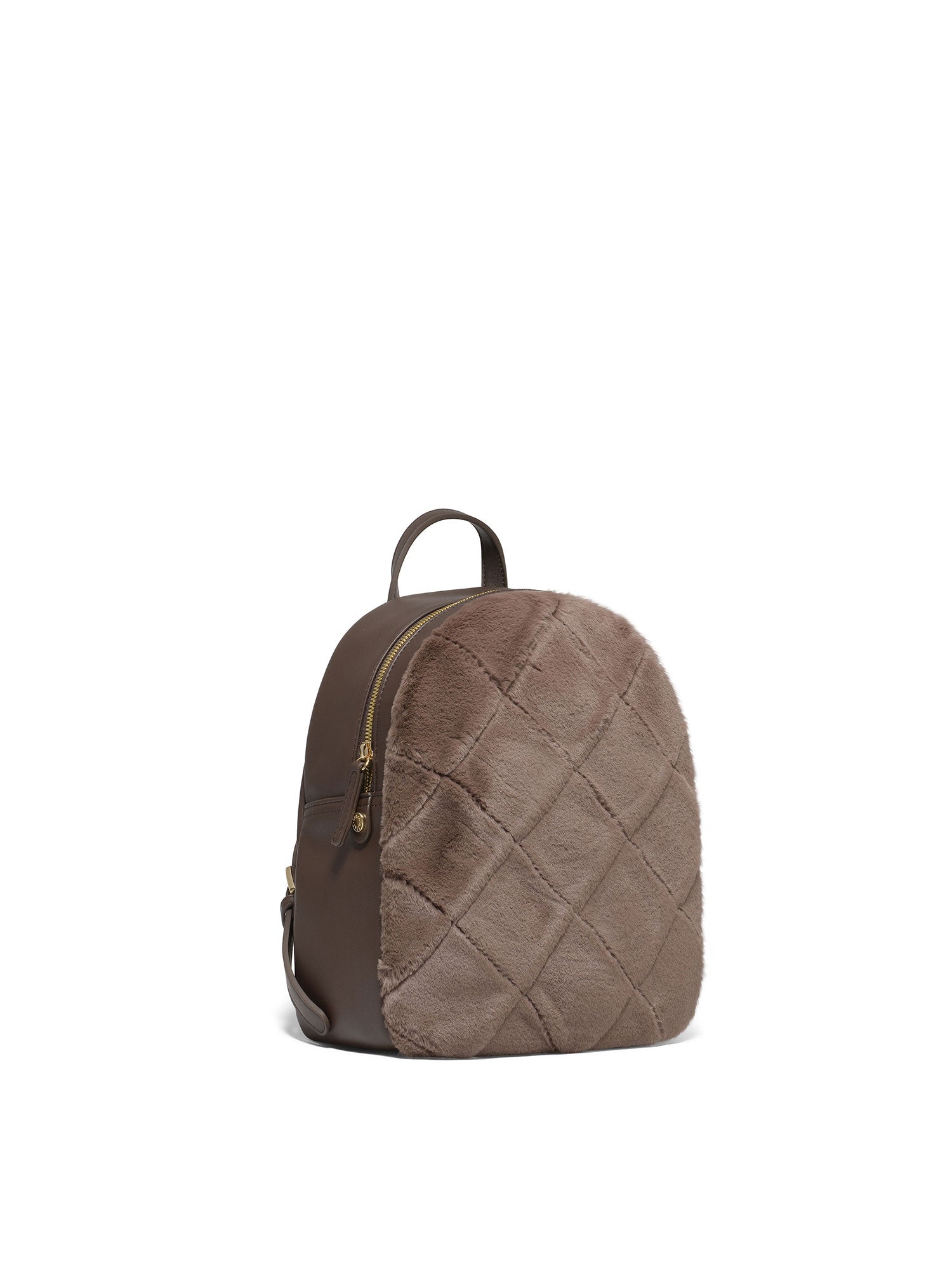 Polyurethane + Polyester B16843-MARRONE Zaino da donna Velvetine Braccialini